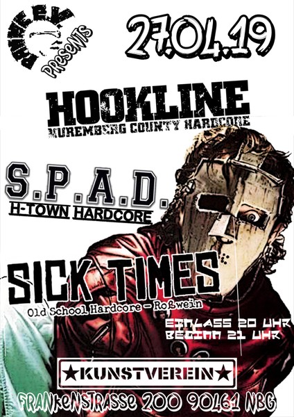 S.P.A.D. + Sick Times + Hookline