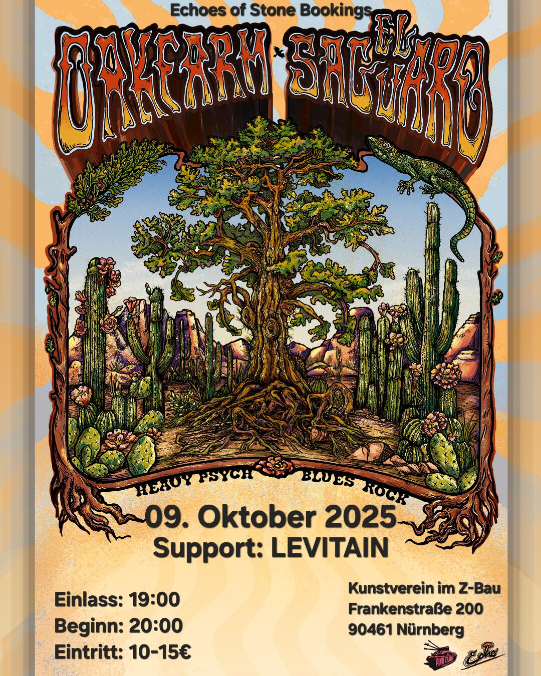 Levitain + El Saguaro + Oak Farm