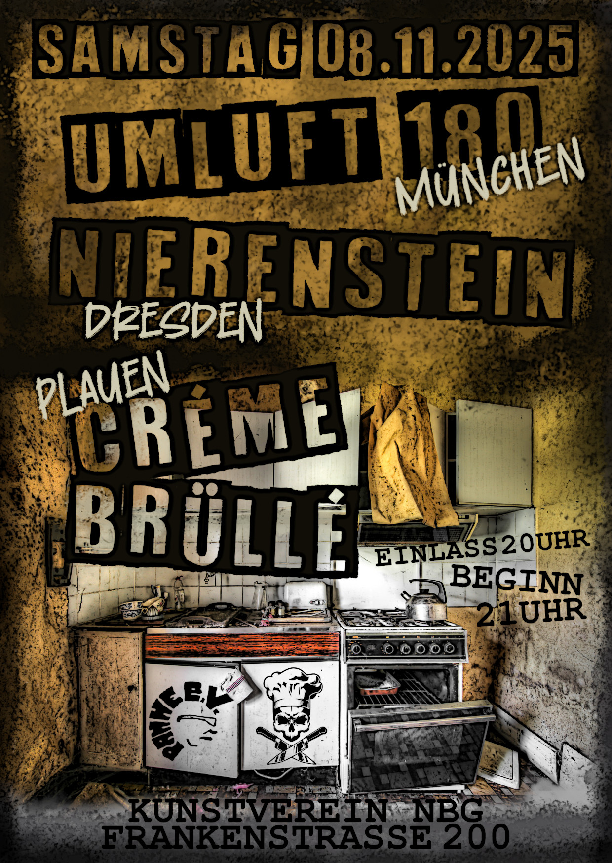 Crème Brüllé + Nierenstein + Umluft 180
