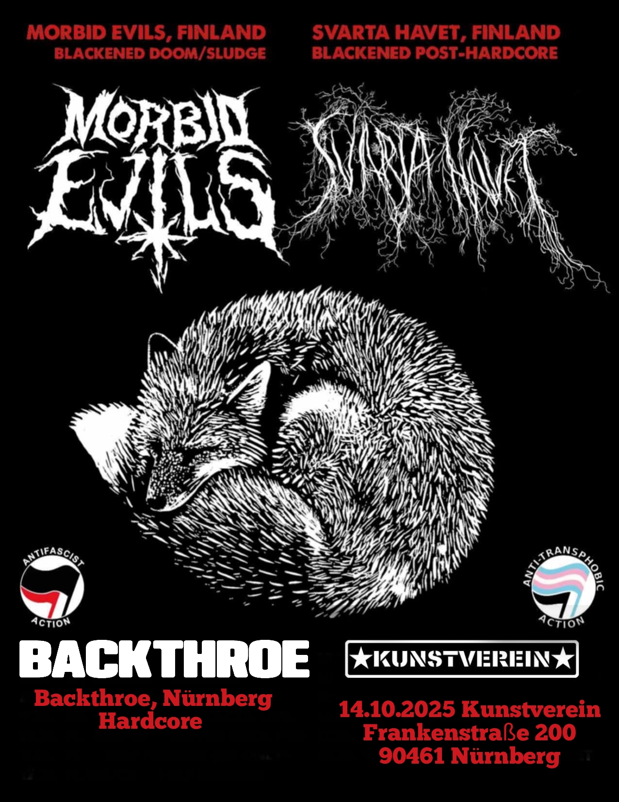 Southern Noise Attack Show mit Morbid Evils + Svarta Havet + Backthroe