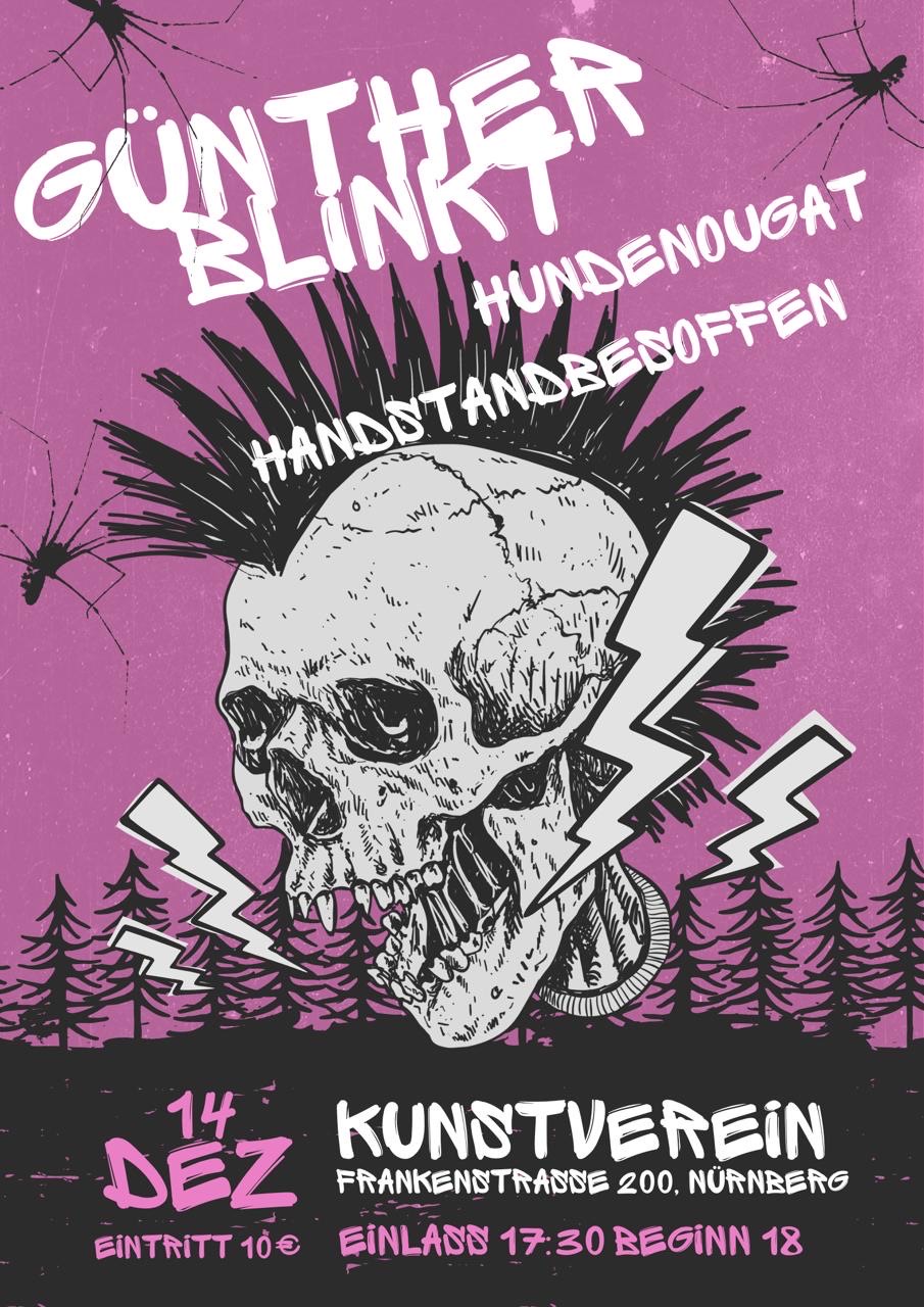 Günther Blinkt + Hundenougat + Handstandbesoffen